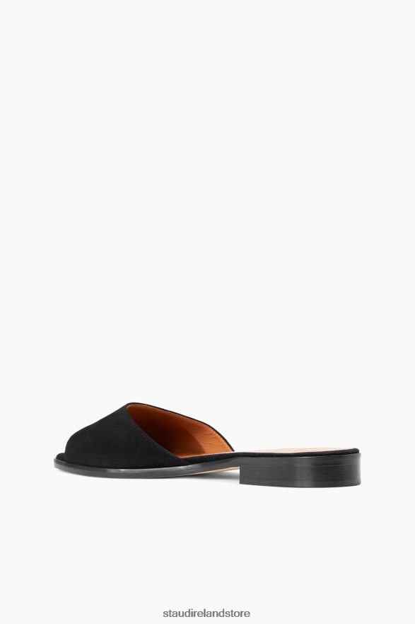 Women Clothing Black Suede STAUD CASPIAN SLIDE H8RLPJ666