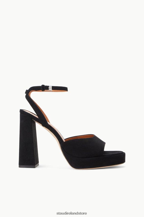 Women Clothing Black Suede STAUD SOLANGE PLATFORM H8RLPJ745