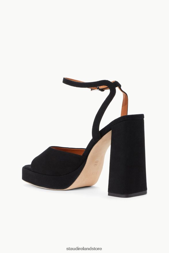 Women Clothing Black Suede STAUD SOLANGE PLATFORM H8RLPJ745
