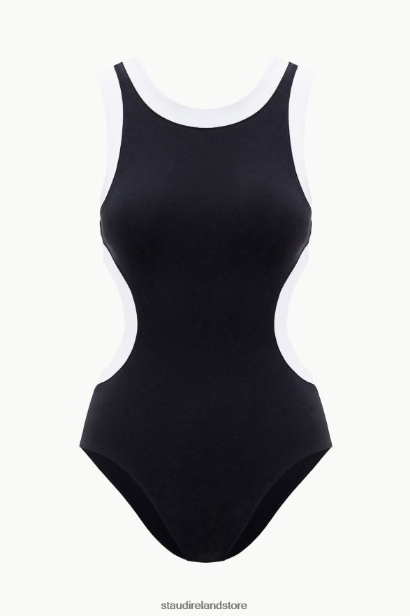 Women Clothing Black White STAUD DOLCE ONE PIECE H8RLPJ636