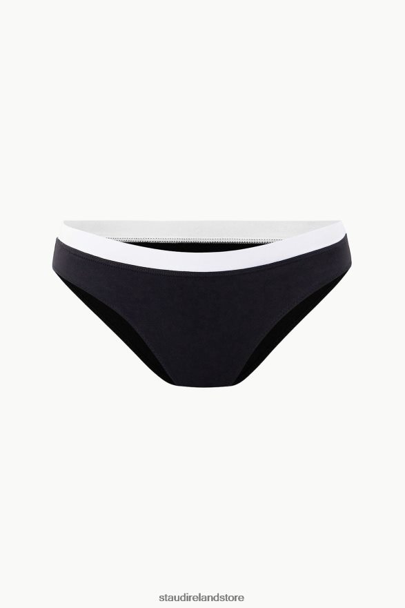 Women Clothing Black White STAUD GEMMA BIKINI BOTTOM H8RLPJ671