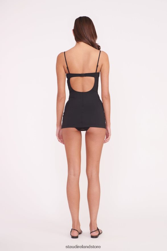 Women Clothing Black White STAUD MAEVE SWIM DRESS H8RLPJ689