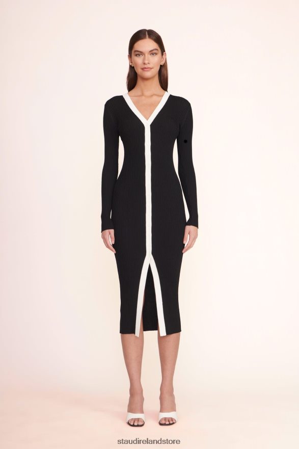Women Clothing Black White STAUD SHOKO SWEATER H8RLPJ114