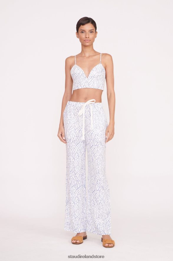 Women Clothing Blue Palm STAUD ALIZE PANT H8RLPJ515