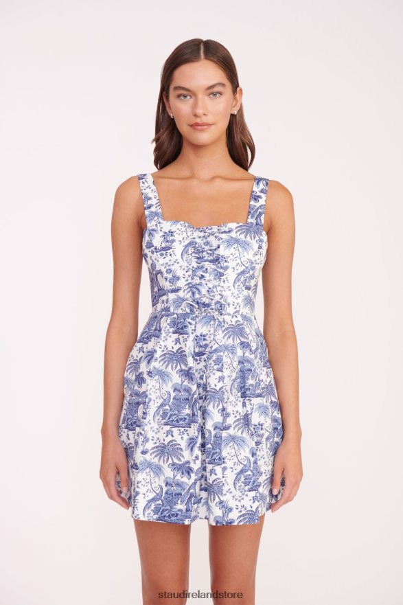Women Clothing Blue Toile STAUD MINI SUTTON DRESS H8RLPJ71