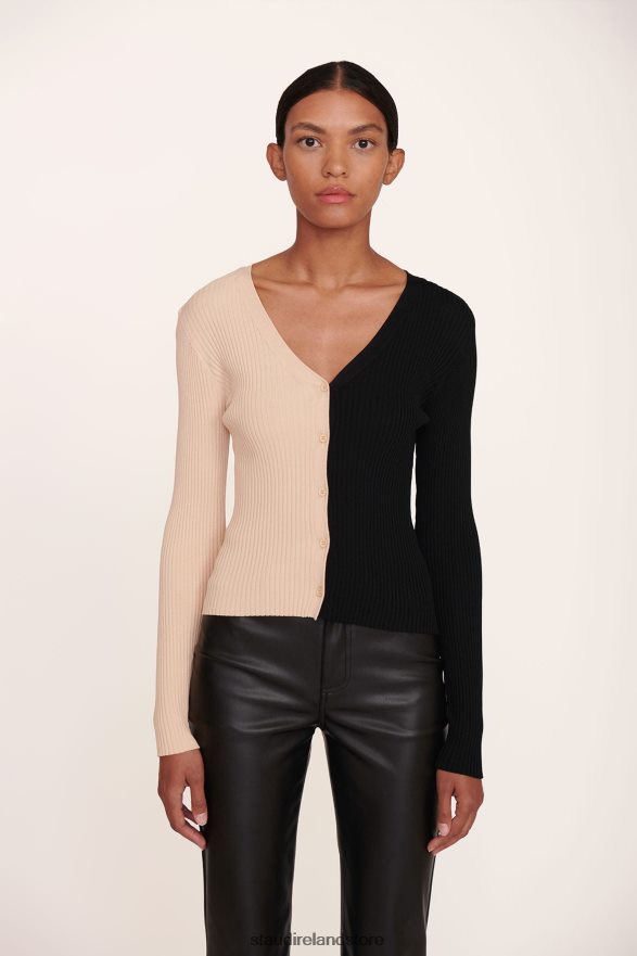Women Clothing Buff Black STAUD CARGO SWEATER H8RLPJ398