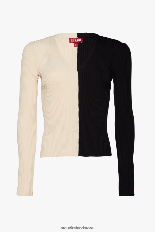 Women Clothing Buff Black STAUD CARGO SWEATER H8RLPJ398
