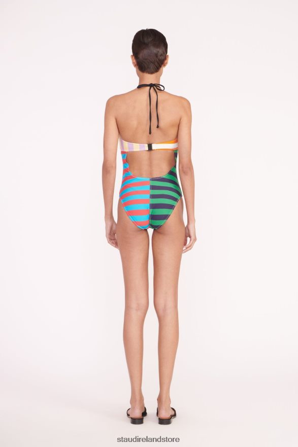 Women Clothing Cabana Stripe Multi STAUD ACE RING ONE PIECE H8RLPJ697