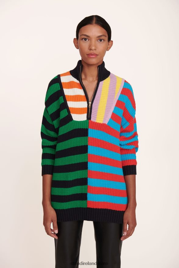 Women Clothing Cabana Stripe Multi STAUD HAMPTON SWEATER H8RLPJ595
