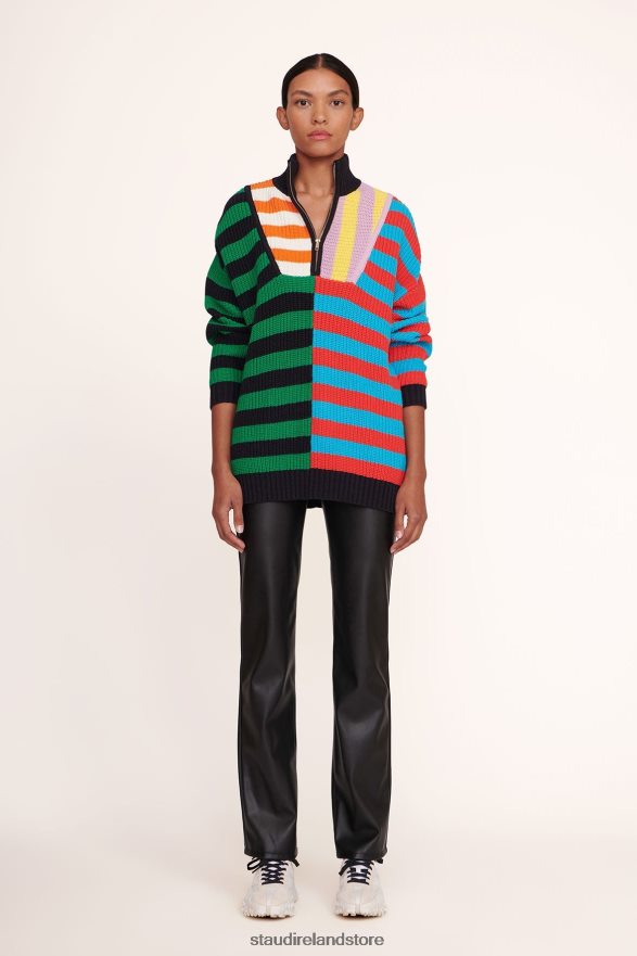 Women Clothing Cabana Stripe Multi STAUD HAMPTON SWEATER H8RLPJ595