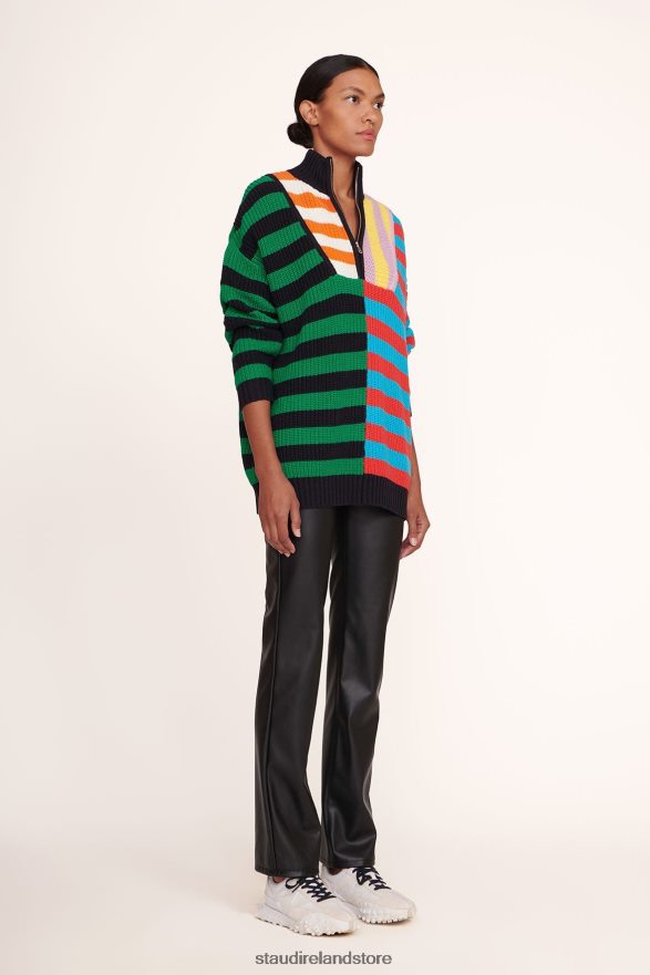 Women Clothing Cabana Stripe Multi STAUD HAMPTON SWEATER H8RLPJ595