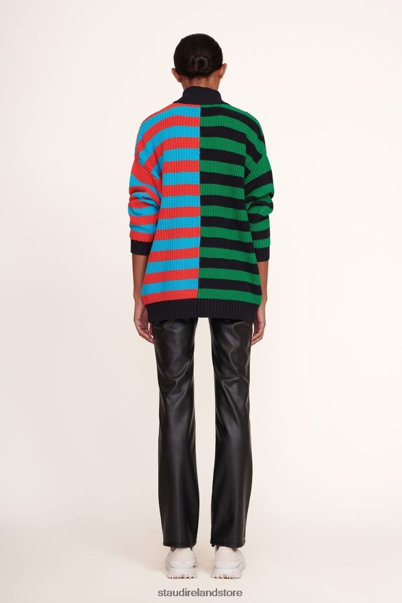Women Clothing Cabana Stripe Multi STAUD HAMPTON SWEATER H8RLPJ595