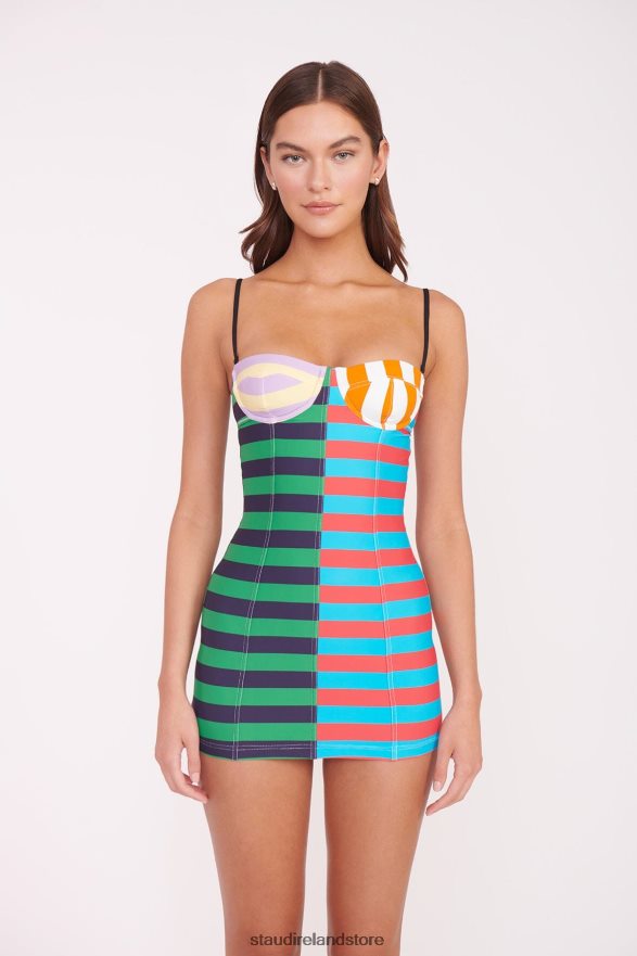 Women Clothing Cabana Stripe Multi STAUD MAEVE SWIM DRESS H8RLPJ688