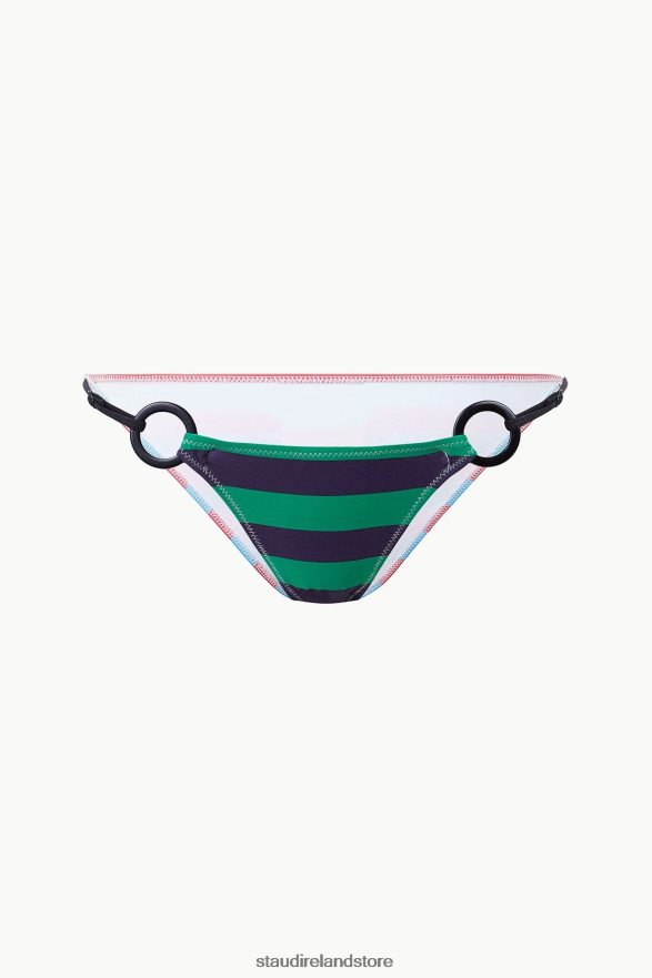 Women Clothing Cabana Stripe Multi STAUD VIVI BIKINI BOTTOM H8RLPJ738