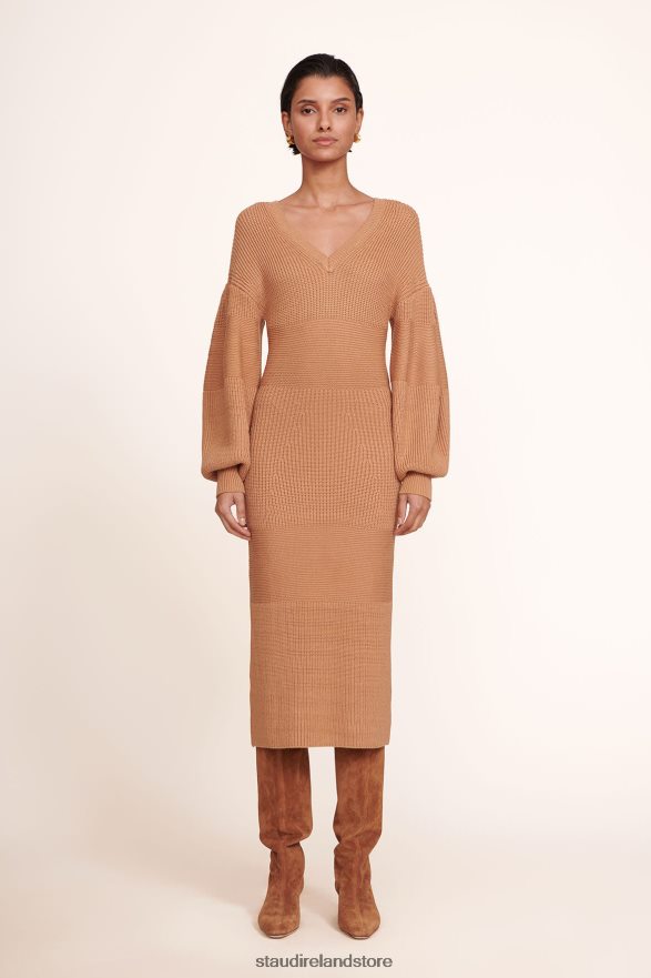 Women Clothing Camel STAUD CARNATION DRESS H8RLPJ301