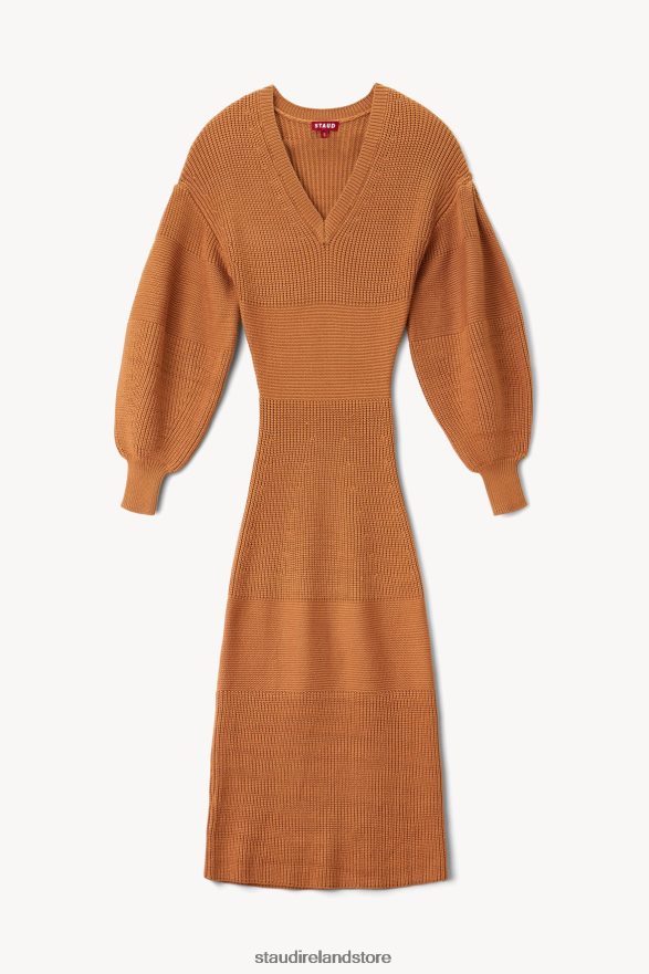 Women Clothing Camel STAUD CARNATION DRESS H8RLPJ301