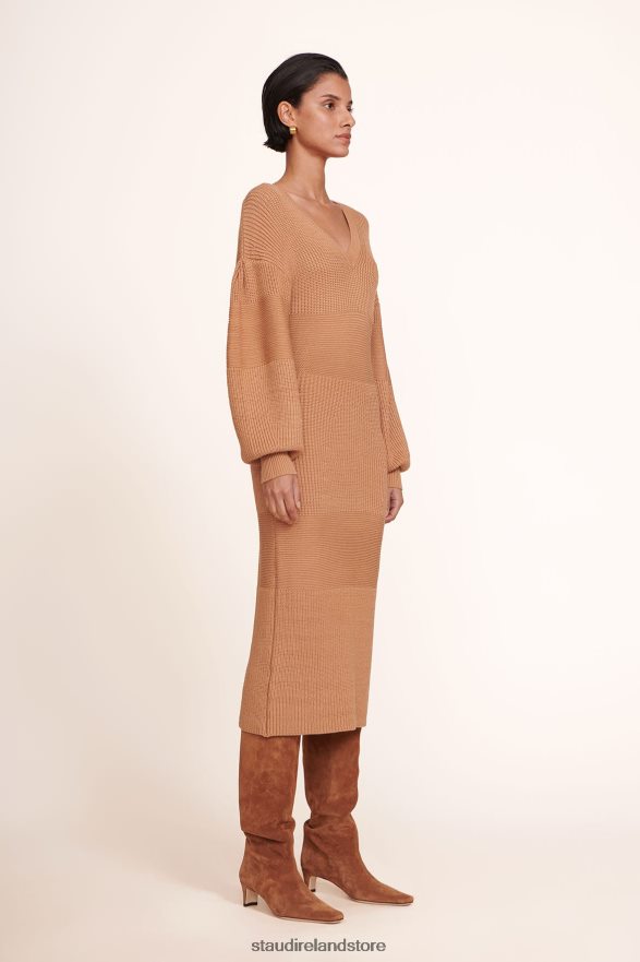 Women Clothing Camel STAUD CARNATION DRESS H8RLPJ301