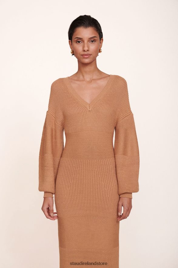 Women Clothing Camel STAUD CARNATION DRESS H8RLPJ301