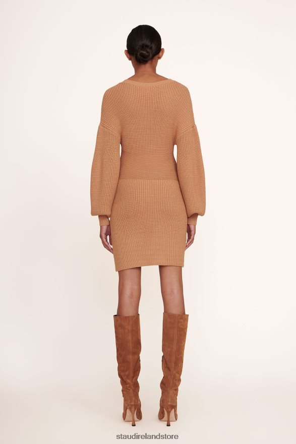 Women Clothing Camel STAUD MARYLEBONE DRESS H8RLPJ305