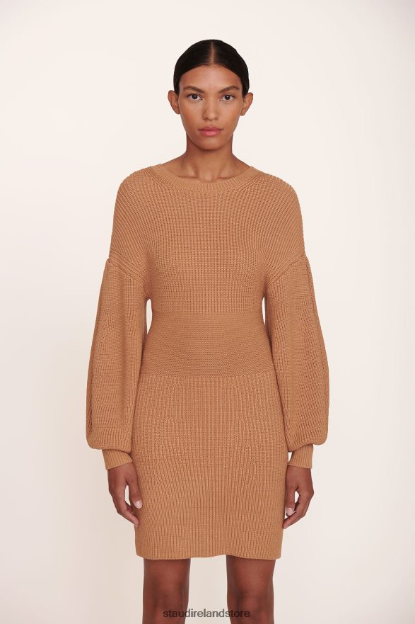 Women Clothing Camel STAUD MARYLEBONE DRESS H8RLPJ305