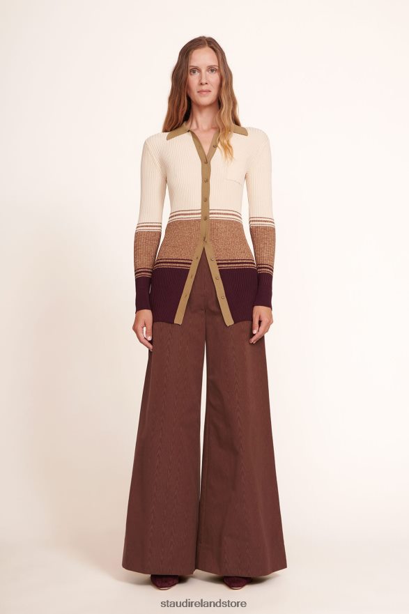 Women Clothing Chocolate STAUD OAK PANT H8RLPJ552