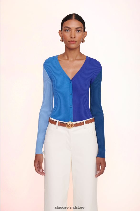 Women Clothing Cobalt Multi STAUD CARGO SWEATER H8RLPJ399