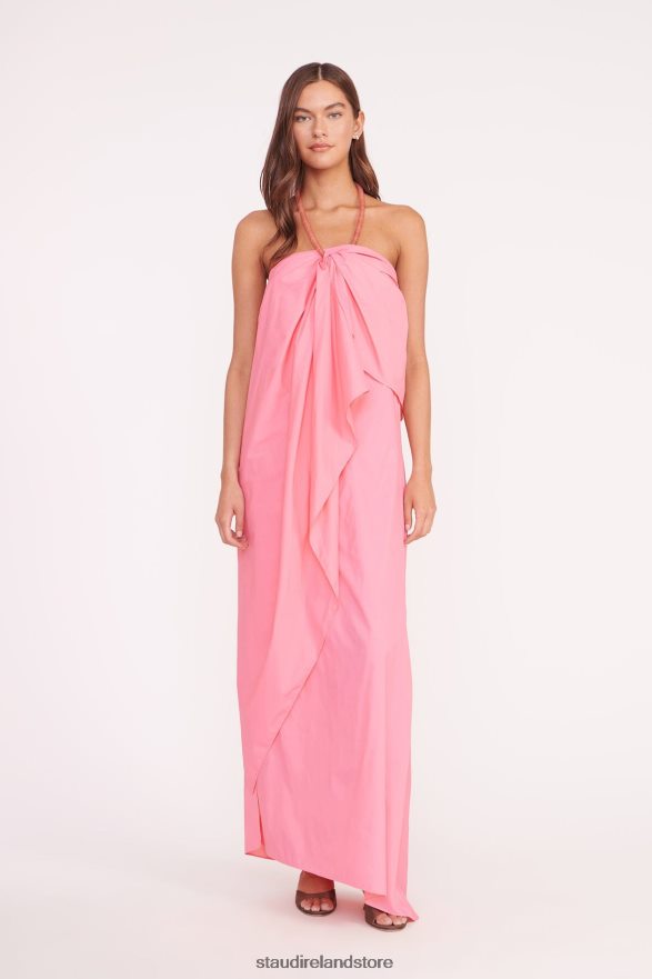 Women Clothing Coral Pink STAUD DESIREE DRESS H8RLPJ150