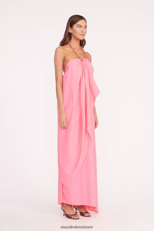 Women Clothing Coral Pink STAUD DESIREE DRESS H8RLPJ150