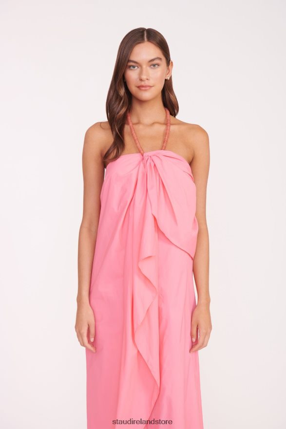 Women Clothing Coral Pink STAUD DESIREE DRESS H8RLPJ150
