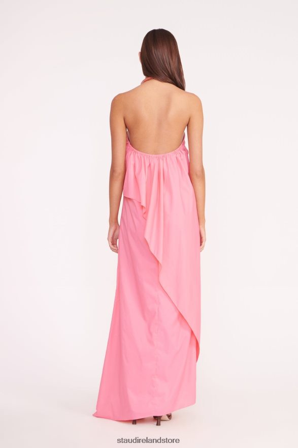 Women Clothing Coral Pink STAUD DESIREE DRESS H8RLPJ150