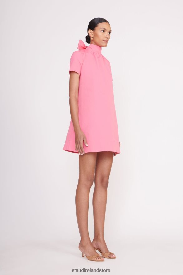 Women Clothing Coral Pink STAUD MINI ILANA DRESS H8RLPJ140