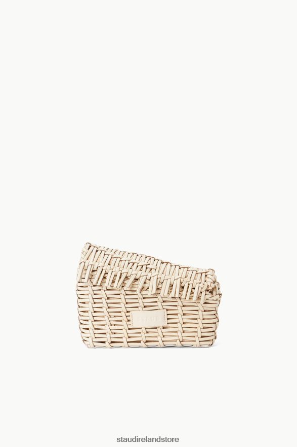 Women Clothing Cream STAUD ACUTE WOVEN CROSSBODY BAG H8RLPJ703