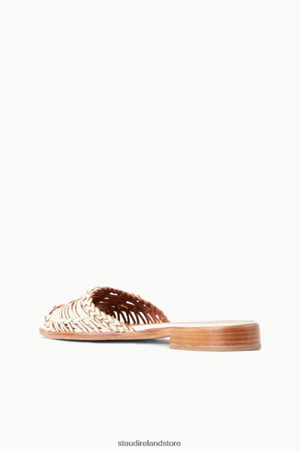 Women Clothing Cream STAUD CASPIAN WOVEN SLIDE H8RLPJ694