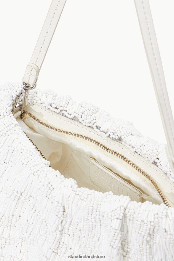 Women Clothing Cream Swirl STAUD BEADED BEAN BAG H8RLPJ679