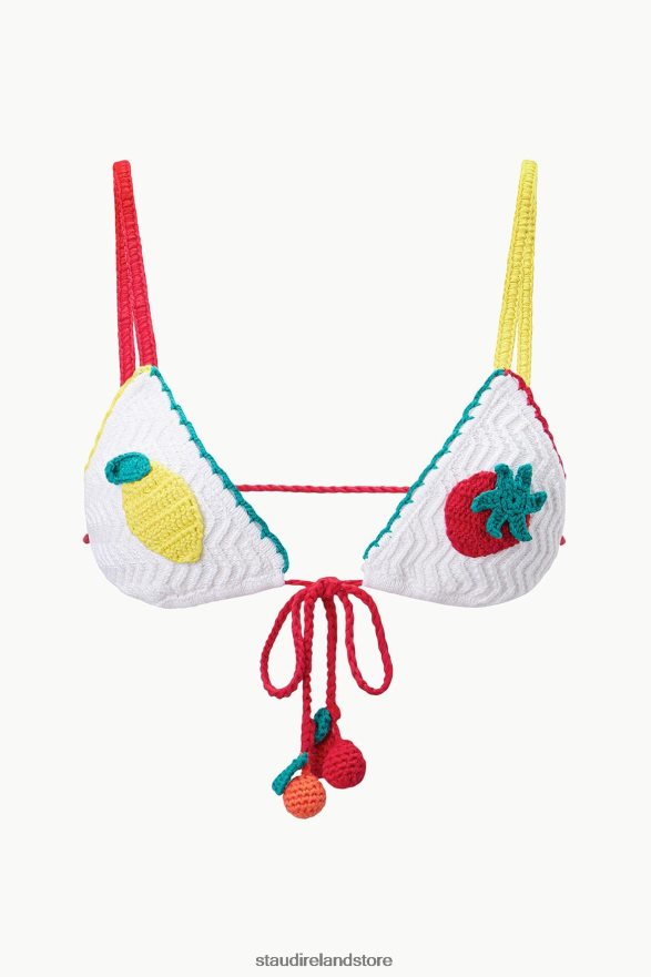 Women Clothing Crochet Fruit STAUD CROCHET BIKINI TOP H8RLPJ589