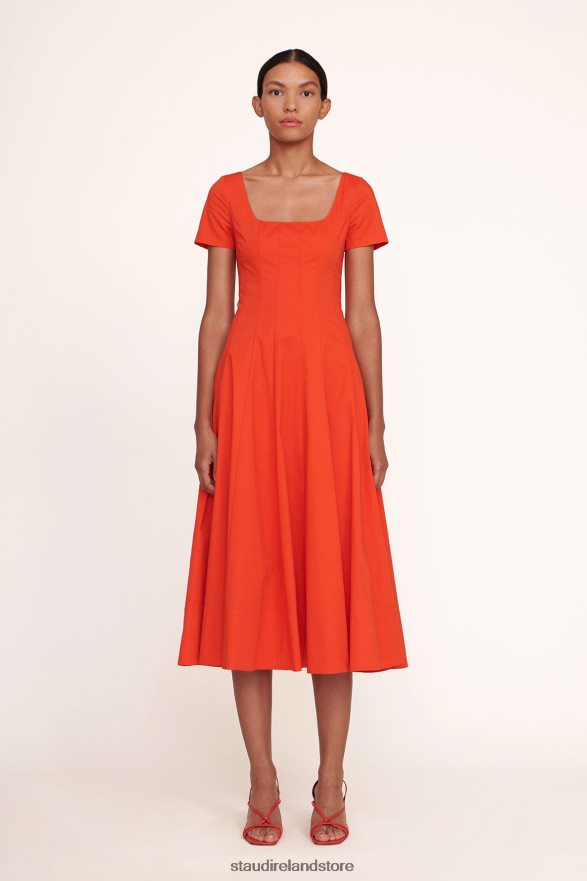 Women Clothing Fire STAUD SHORT SLEEVE WELLS DRESS H8RLPJ97