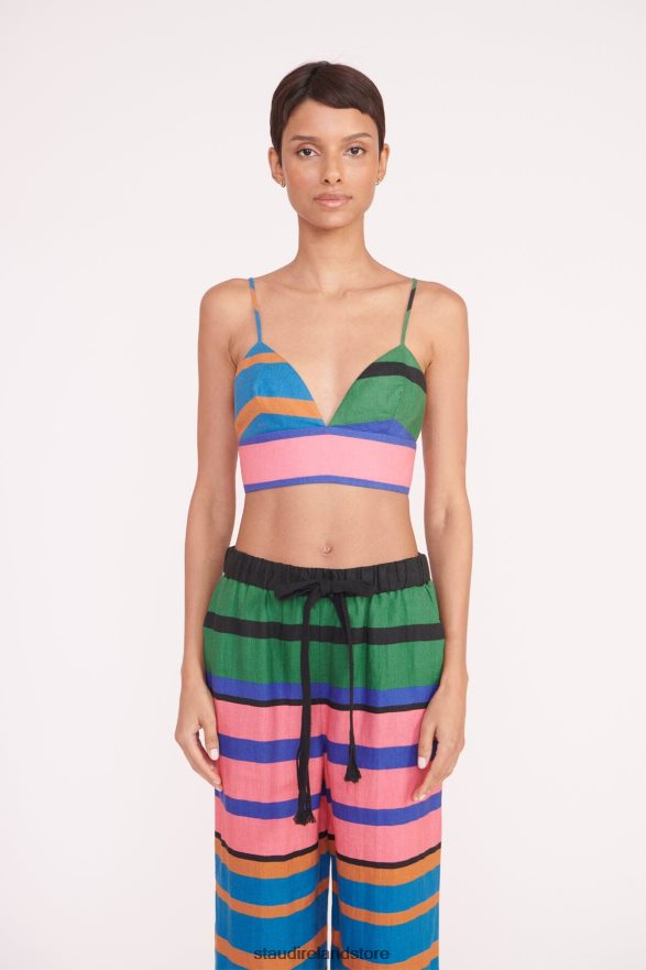 Women Clothing Formentera Stripe STAUD ALIZE PANT H8RLPJ514