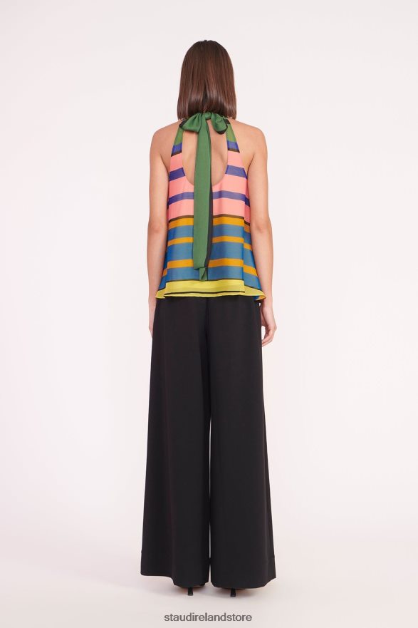 Women Clothing Formentera Stripe STAUD MARLOWE TOP H8RLPJ317