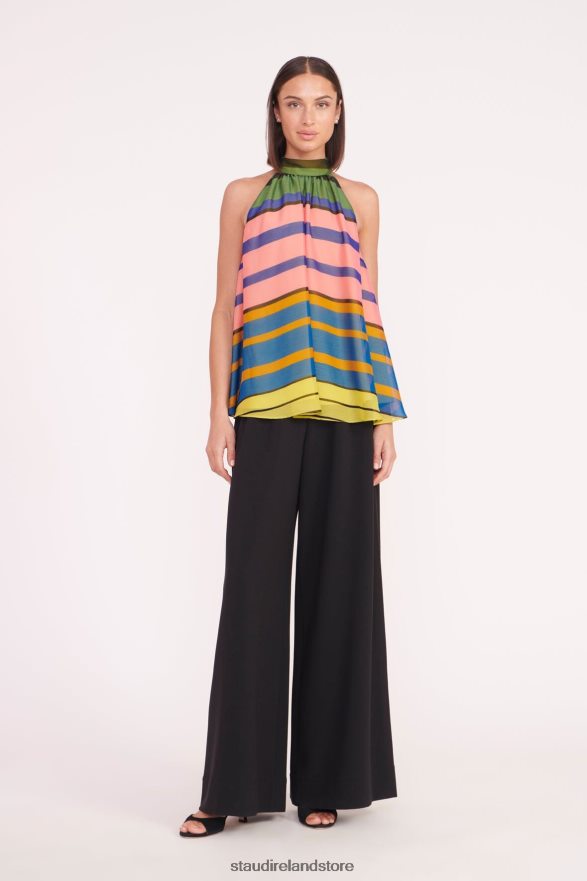 Women Clothing Formentera Stripe STAUD MARLOWE TOP H8RLPJ317