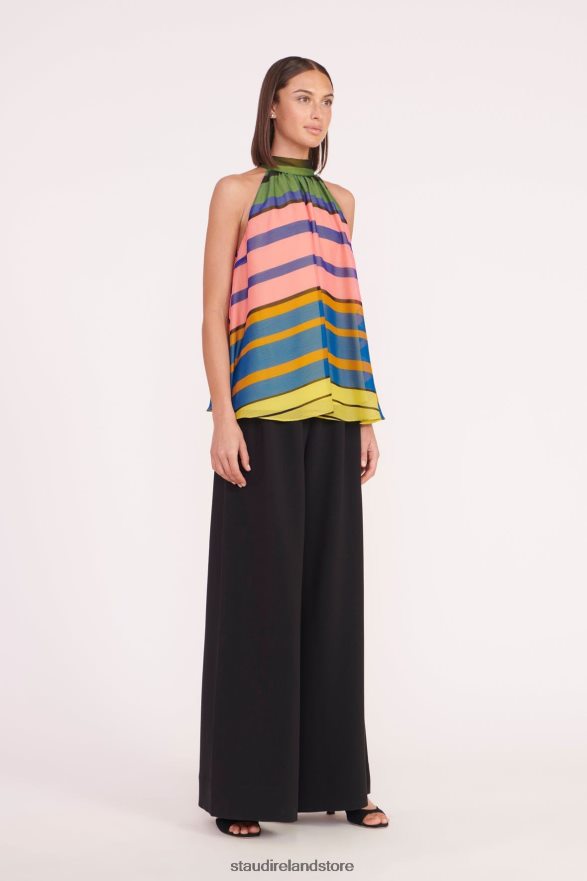 Women Clothing Formentera Stripe STAUD MARLOWE TOP H8RLPJ317