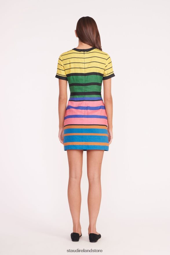 Women Clothing Formentera Stripe STAUD MINI PERLA DRESS H8RLPJ43