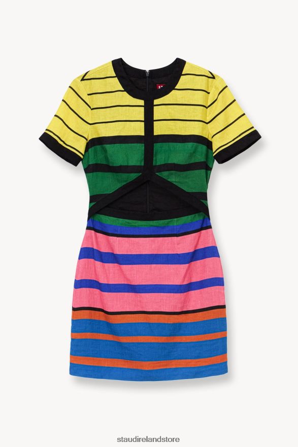 Women Clothing Formentera Stripe STAUD MINI PERLA DRESS H8RLPJ43