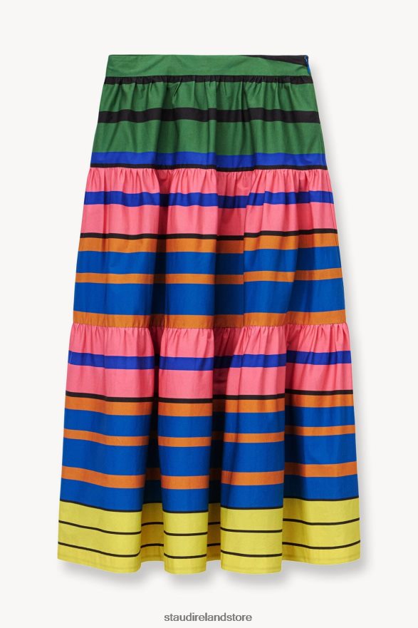 Women Clothing Formentera Stripe STAUD SEA SKIRT H8RLPJ461