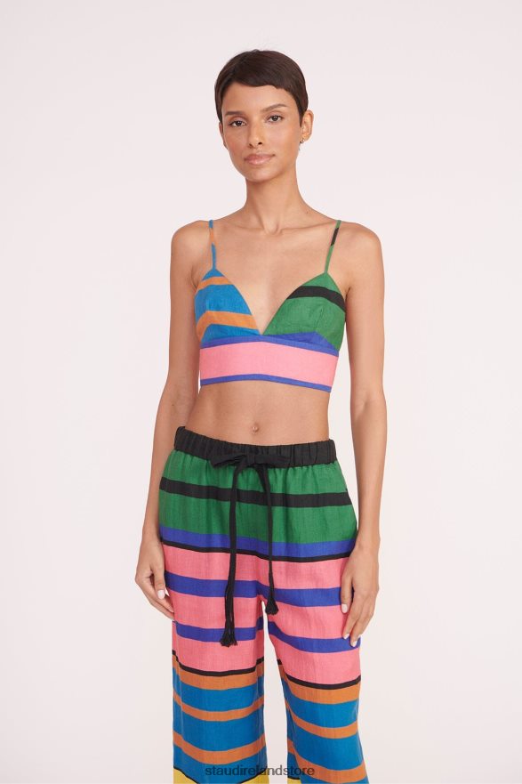 Women Clothing Formentera Stripe STAUD TATUM TOP H8RLPJ354