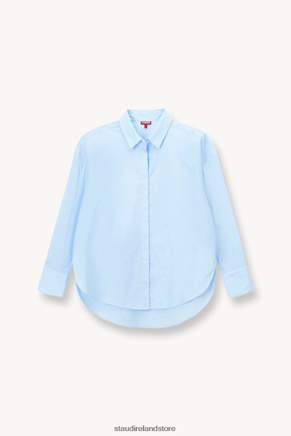 Women Clothing French Blue STAUD COLTON SHIRT H8RLPJ334