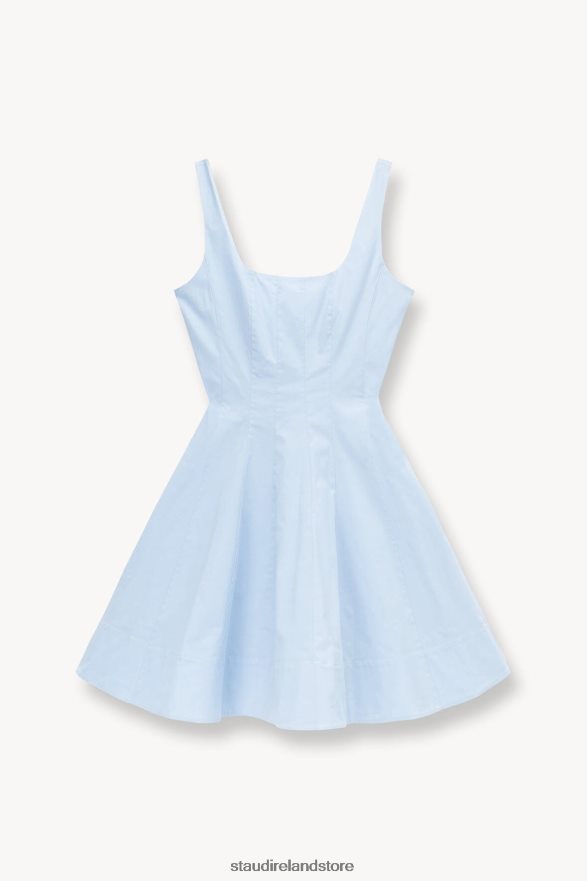 Women Clothing French Blue STAUD MINI WELLS DRESS H8RLPJ94