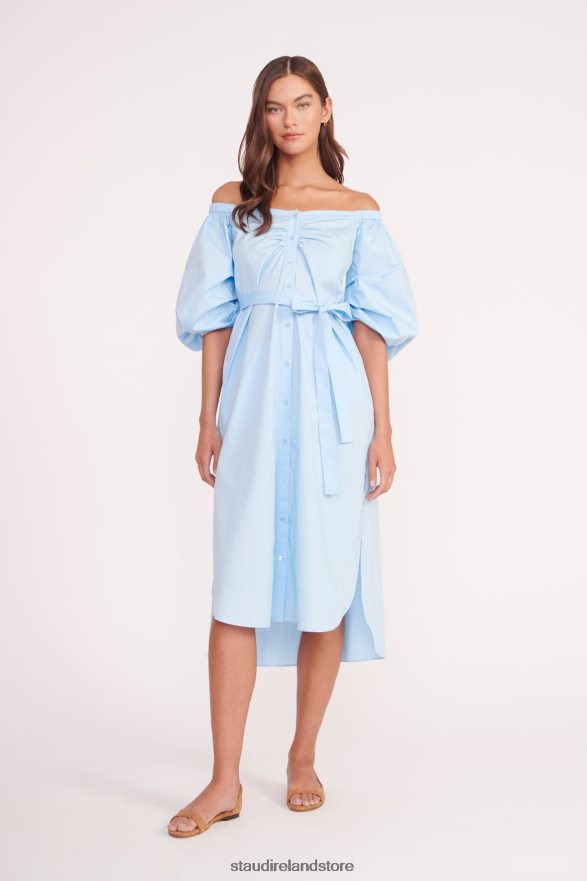 Women Clothing French Blue STAUD REESE DRESS H8RLPJ107