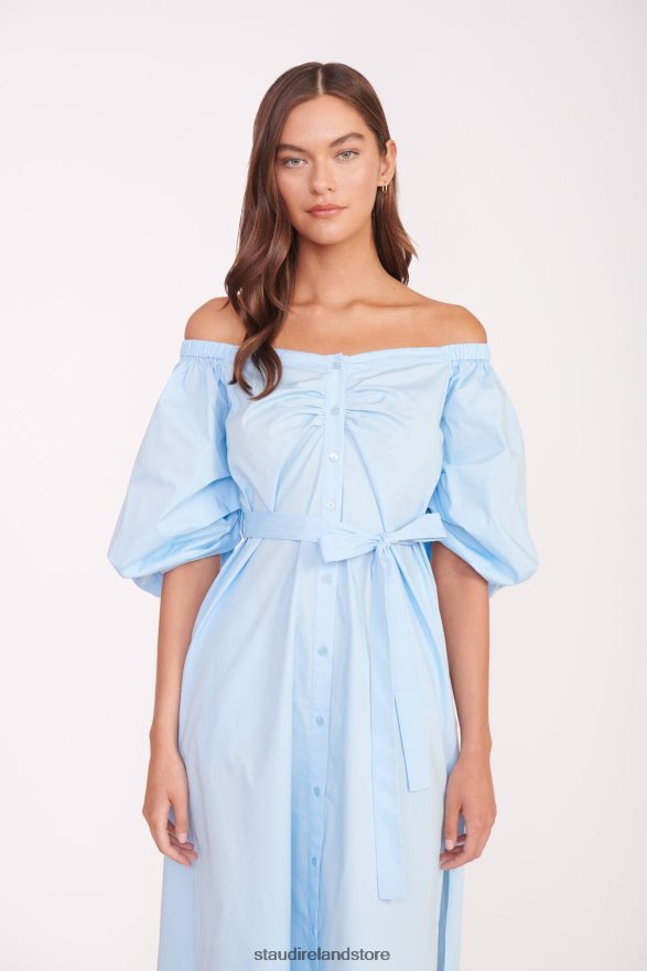 Women Clothing French Blue STAUD REESE DRESS H8RLPJ107