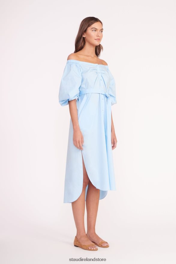 Women Clothing French Blue STAUD REESE DRESS H8RLPJ107