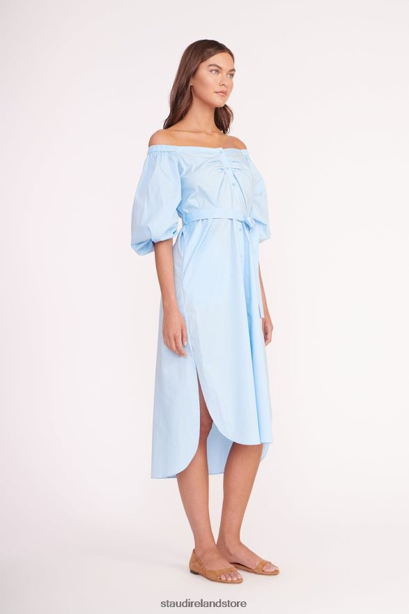 Women Clothing French Blue STAUD REESE DRESS H8RLPJ107